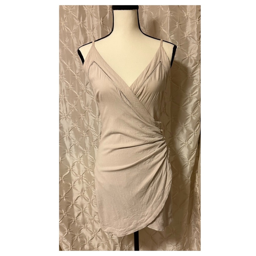 FREE PEOPLE Intimately Dylan Mini Slip Harvest Moon Cream Beige